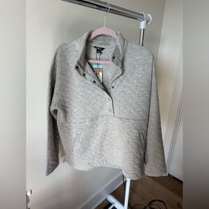 WOMENS EDDIE BAUER QUILTED PULLOVER SIZE LARGE NEW WITH TAGS